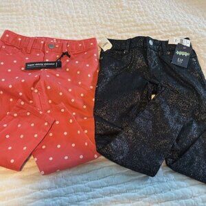 NWT 2pr girls GAP jeans size 5